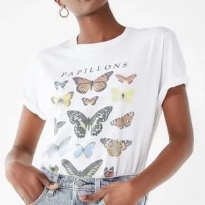Urban Outfitters Papillons Butterfly Graphic Tee | Medium